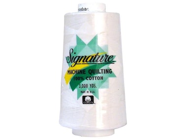 Signature Thread Signature Ctn 3000yd 100 Cotton Quilt Thread 3000 White