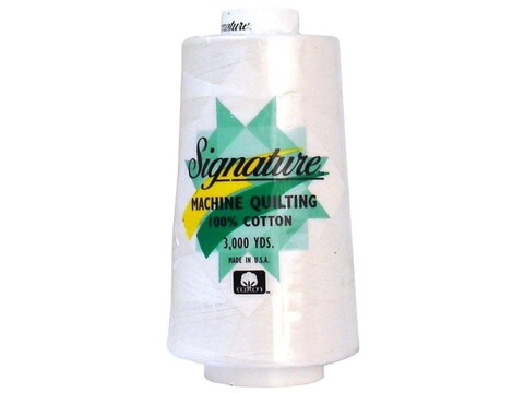 Signature Thread Signature Ctn 3000yd 100 Cotton Quilt Thread 3000 White