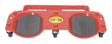 Vestil KNEED Rolling Knee Dolly with Foam Cushioned Knee Cups 350 lbs Capacity 10 Length 2014 Width  Red