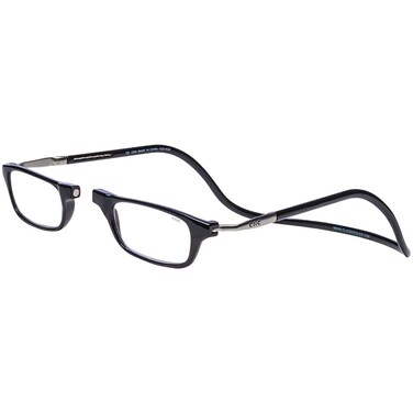 Clic Magnetic Reading Glasses for Men or Women Computer Readers Original Long ML Black 200 Magnification