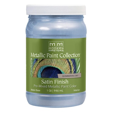 qt Modern Masters ME514 Shimmering Sky Metallic Paint Collection Satin WaterBased Decorative Metallic Paint