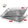 Aluminum Baking Sheet Set 2 Pack Cookie Sheet Set 18 x 13 Steel Baking Pan Set Commercial Cookie Sheets for Baking Nonstick Half Sheet Baking Pans Set Baking Sheets for Oven Half Sheet Pan