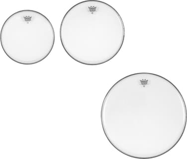 Remo PP1380BA Ambassador Clear Tom Drumhead Pack  10 12  16
