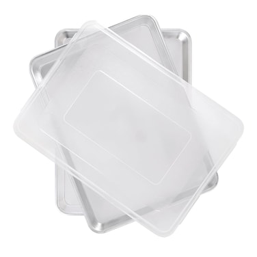 Nordic Ware Naturals Two Half Sheets with Lid Set 3Pieces