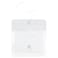 JAM PAPER Plastic Envelopes with Button  String Tie Closure  Index Size  5 12 x 7 12  Clear  12Pack
