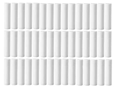 TUPANDY 50PCS 5ml White Plastic Lip Balm Tubes Lipstick Tubes Empty Rotatable DIY Lip Gloss Balm Containers Bottles Holder Dispenser for DIY Cosmetic