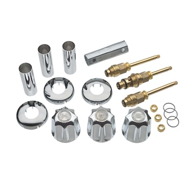 DANCO Bathtub and Shower 3Handle RemodelRebuild Trim Kit for Gerber Faucets  Knob Handle  11B1H 11B1C 11B4D  Chrome 39617