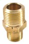 Forney 75533 Brass Fitting Reducer Adapter 38Inch Male NPT to 14Inch Male NPT