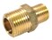 Forney 75533 Brass Fitting Reducer Adapter 38Inch Male NPT to 14Inch Male NPT