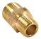 Forney 75533 Brass Fitting Reducer Adapter 38Inch Male NPT to 14Inch Male NPT
