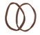 Caravan Non Metal Fine European Stretch Tennis Band Pair Brown 65 Ounce