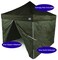 Impact Canopy 10Foot Canopy Tent Wall Set 1 Solid Sidewall and 1 Middle Zipper Sidewall Only Black