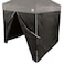 Impact Canopy 10Foot Canopy Tent Wall Set 1 Solid Sidewall and 1 Middle Zipper Sidewall Only Black
