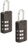 Master Lock Black Set Your Own Combination Luggage Lock Custom Combo Suitcase Padlock for Travel Bags or Backpacks 646T  2 Count  Pack of 1