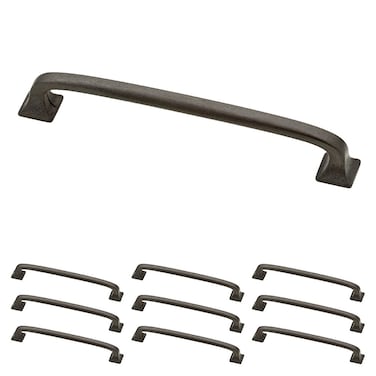 Franklin Brass Lombard 10Pack Cabinet Handles 5116 Hole to Hole Soft Iron Kitchen Cabinet Pulls Drawer Handles Cabinet Hardware Dresser Drawer Pulls P29614KSIB
