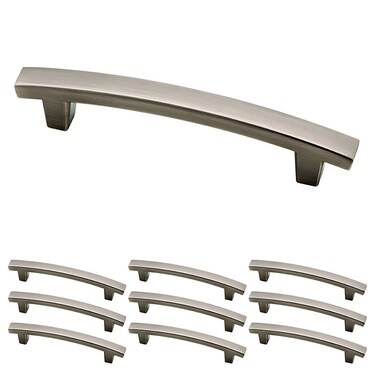 Franklin Brass P29615K904B Pierce Kitchen or Furniture Cabinet Hardware Drawer Handle Pull 4 102mm Heirloom Silver 10 Count