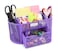 EasyPAG Desk Organizer Mesh Desktop Office Supplies Multifunctional Caddy Pen Holder Stationery with DrawerPurple