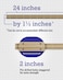Hardware Essentials 851064 Continuous Pin 24 x 112 Brass