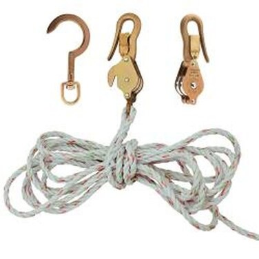 Klein Tools H180230SSR Block and Tackle with Block 267 Made in USA Anchor Hook 259 Spliced to Block 268