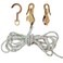 Klein Tools H180230SSR Block and Tackle with Block 267 Made in USA Anchor Hook 259 Spliced to Block 268