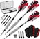 Viper Bully 80 Tungsten Soft Tip Darts with StorageTravel Case Coarse Knurling 18 Grams
