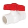 EZFLO 34 Inch Slip Schedule 40 PVC Quarter Turn Ball Valve Brass Plumbing Fitting 20113