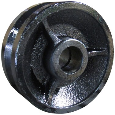 RWM Casters VIR052008 5 Diameter X 2 Width Cast Iron VGroove Wheels with Straight Roller Bearing 800 lbs Capacity