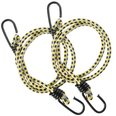 Keeper 060366 36 Vinyl Coated Bungee Cord Multicolor 2 Pack  UV and WeatherResistant