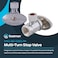 Eastman 38 Inch OD Compression x 38 Inch FIP Compression MultiTurn Angle Stop Valve Brass Plumbing Fitting Chrome 04319LF