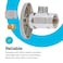 Eastman 38 Inch OD Compression x 38 Inch FIP Compression MultiTurn Angle Stop Valve Brass Plumbing Fitting Chrome 04319LF