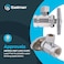 Eastman 38 Inch OD Compression x 38 Inch FIP Compression MultiTurn Angle Stop Valve Brass Plumbing Fitting Chrome 04319LF