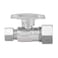 Eastman QuarterTurn Straight Stop Valve with Brass Ball Mechanism 58 Inch OD Compression Inlet x 38 Inch OD Compression Outlet Chrome Plated 10756LF