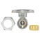 Eastman QuarterTurn Straight Stop Valve with Brass Ball Mechanism 58 Inch OD Compression Inlet x 38 Inch OD Compression Outlet Chrome Plated 10756LF
