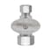 Eastman QuarterTurn Straight Stop Valve with Brass Ball Mechanism 58 Inch OD Compression Inlet x 38 Inch OD Compression Outlet Chrome Plated 10756LF