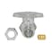 Eastman QuarterTurn Straight Stop Valve with Brass Ball Mechanism 58 Inch OD Compression Inlet x 38 Inch OD Compression Outlet Chrome Plated 10756LF