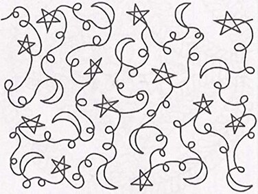 Quilting Creations Stars and Moons Quilt Stencil