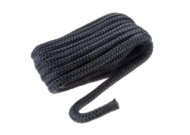 SEACHOICE DoubleBraid Nylon Dock Line 12 x 20 40401 Black
