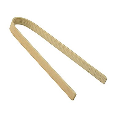 Bamboo Tongs Case of 20 PacknWood  Small Wooden Toaster Tong Utensils 354 Long PK209BBPIN94