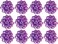 The Gift Wrap Company Decorative Confetti Gift Bows Medium Lavender pack of 12