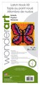 Wonderart Butterfly Latch Hook Kit 8 X 8