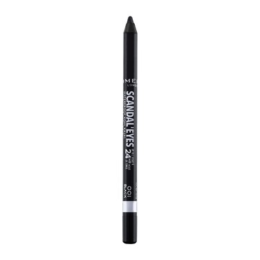 Rimmel London Scandaleyes Waterproof Gel Pencil Eyeliner LongWearing UltraSmooth SmudgeProof 001 Black 004oz