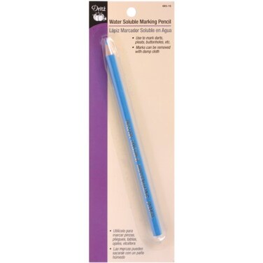 Dritz Water Soluble Light Blue Marking Pencil 1 Count Pack of 1