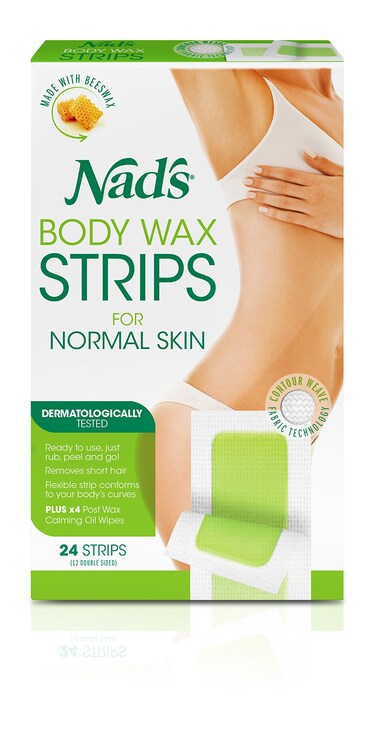 Nads Hair Removal Strips 24 Strips Pack of 2