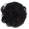 CAISHA 100 HUMAN HAIR Scrunchie Hair Piece Updo Braid Hair Scrunchy Messy Bun Natural Black H312f