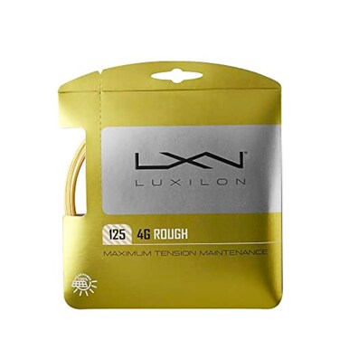 Luxilon 4G Rough 125 Tennis String  Set Gold