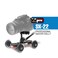 Vidpro SK22 Professional Skater Dolly  Rolling Slider for DLSR Cameras  Camcorders Ideal for LowLevel Shooting  Panning 25 Lbs Capacity Smooth Rubber Wheels 7 Mounting Points  Extendable Handle