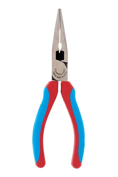 CHANNELLOCK 326CB 6inch CODE BLUE XLT Combination Long Nose Pliers with Cutter  Made in USA  Forged High Carbon Steel