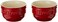 STAUB Ceramics Prep Bowl Set 2piece Cherry