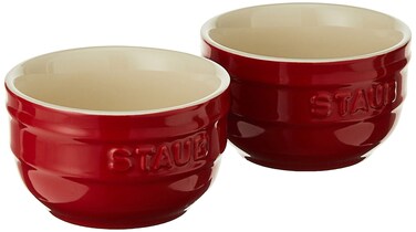 STAUB Ceramics Prep Bowl Set 2piece Cherry
