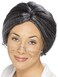 Smiffys Granny Bun Wig Grey One Size
